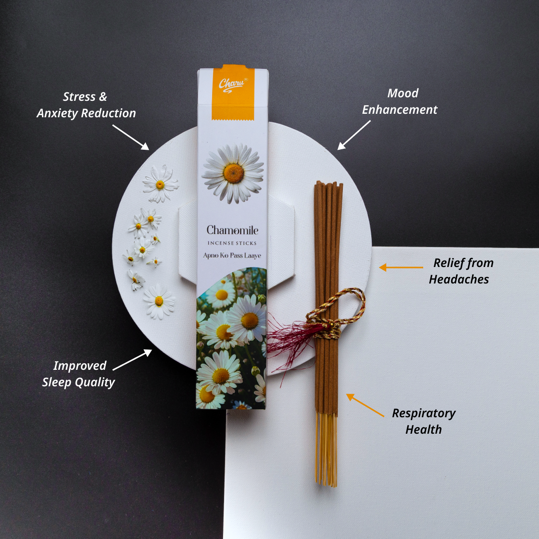 Natural Chamomile Incense Sticks -(Pack of 51 sticks)