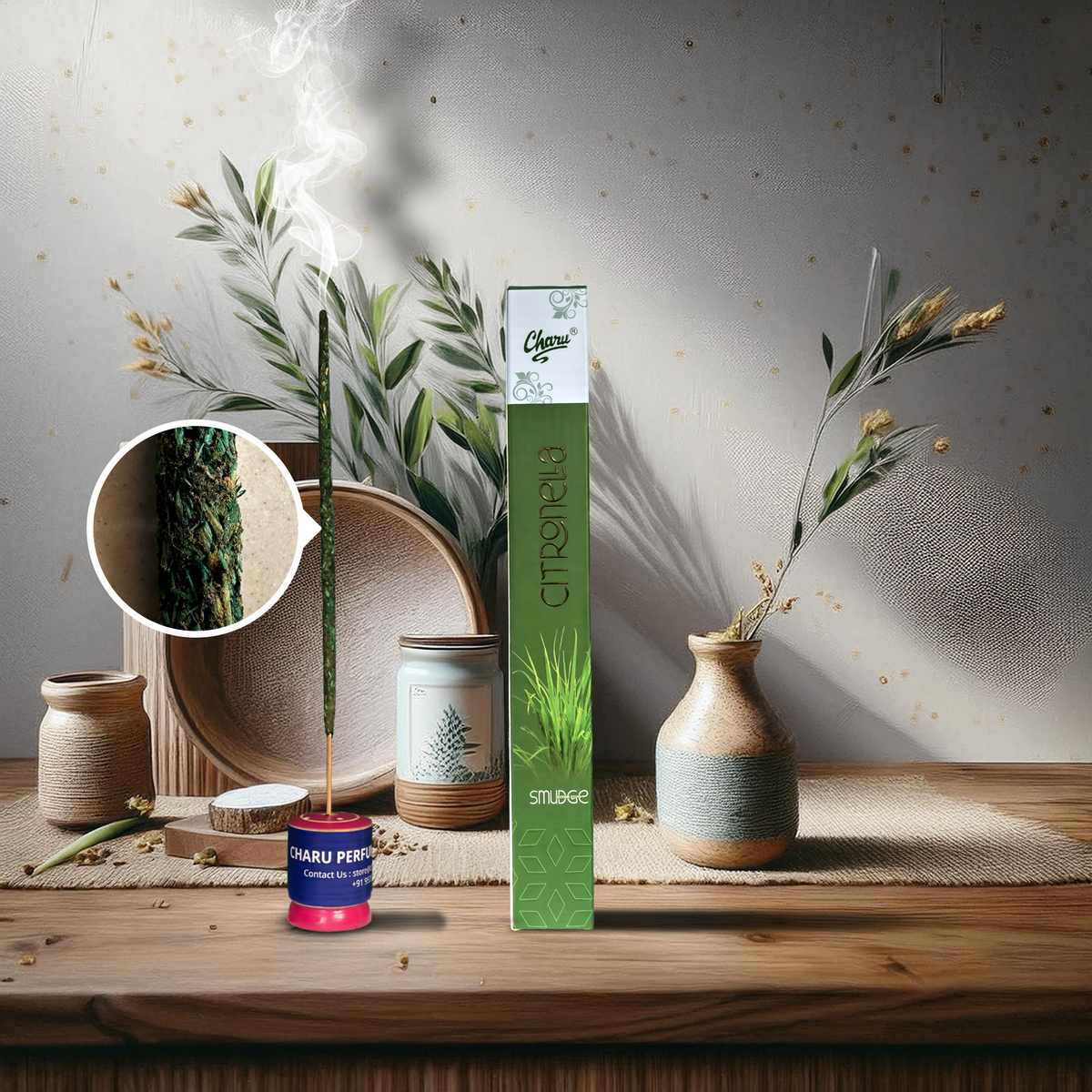 Citronella Smudge Incense Sticks - (Pack of 20 sticks)