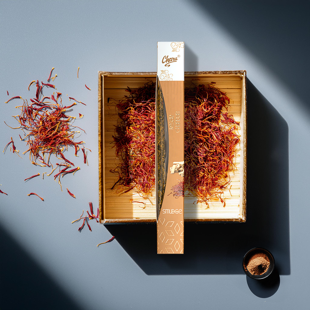 Kesar Chandan Smudge Incense Sticks - (Pack of 20 sticks)