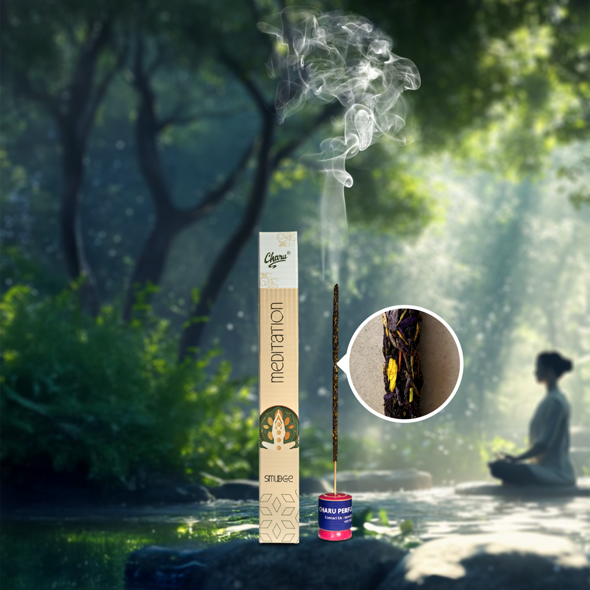 Meditation Smudge Incense Sticks - (Pack of 20 sticks)
