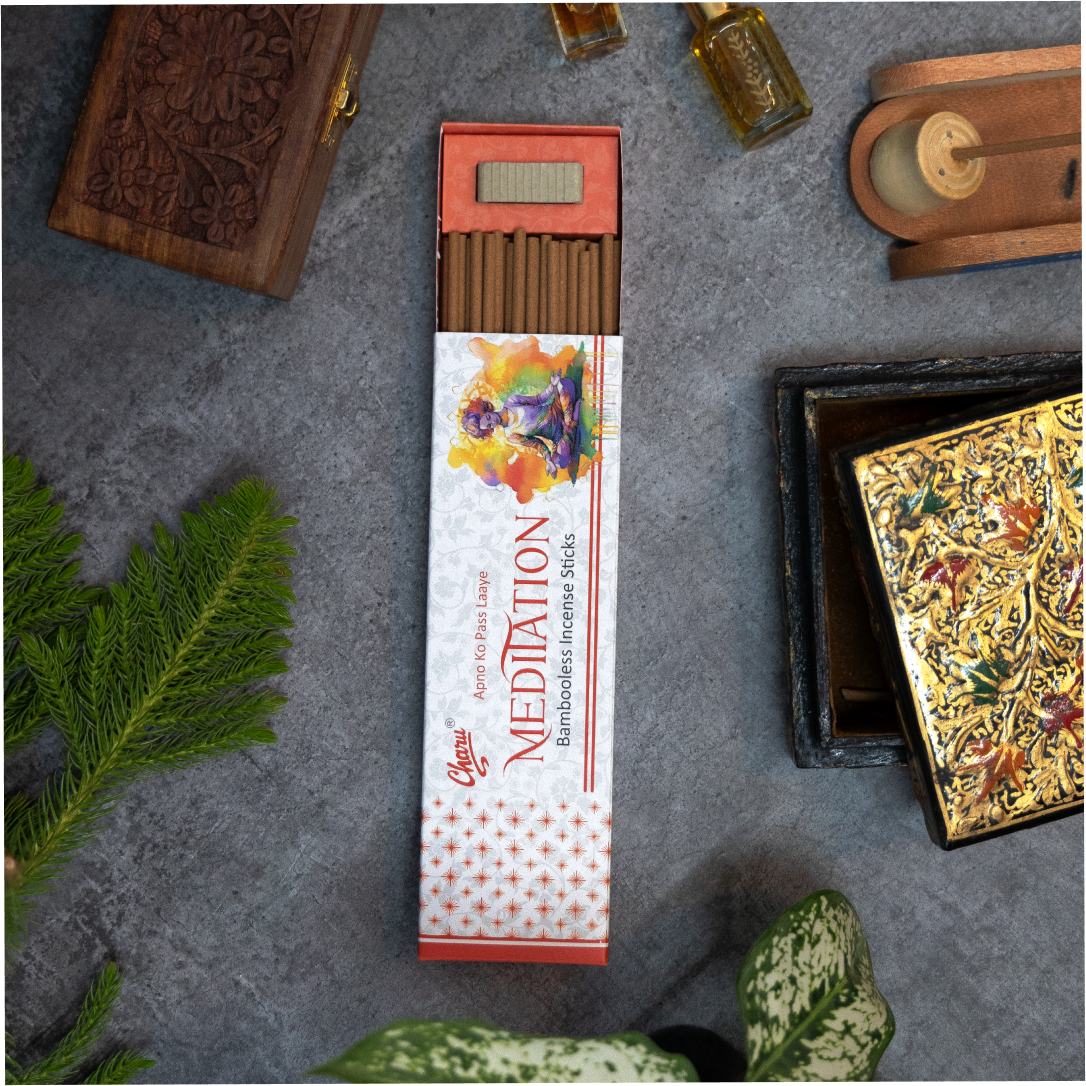 Bambooless Meditation  Incense Sticks - (Pack of 51 sticks)