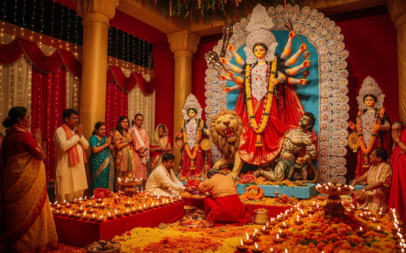 10 Powerful Durga Pooja Benefits That Bring Prosperity & Peace