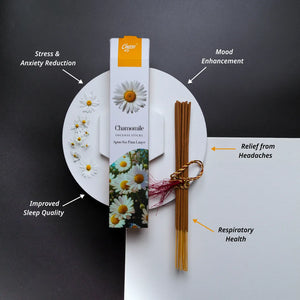 Natural Chamomile Incense Sticks -(Pack of 51 sticks)
