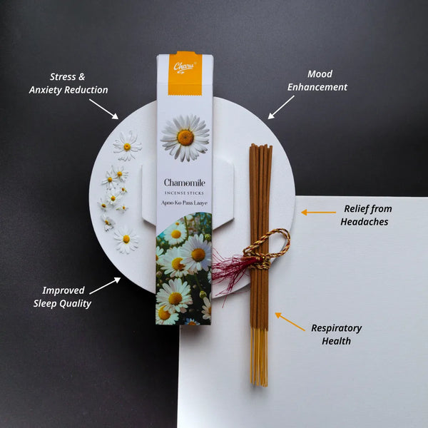 Natural Chamomile Incense Sticks -(Pack of 51 sticks)