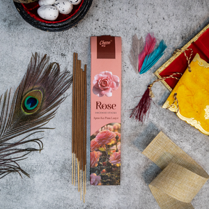 Natural Rose Incense Sticks (Pack of 51 sticks)