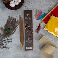 Natural Coffee Incense Sticks-(Pack of 51 sticks)