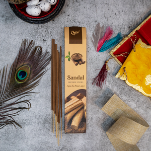 Natural Sandal Incense Sticks(Pack of 51 sticks)