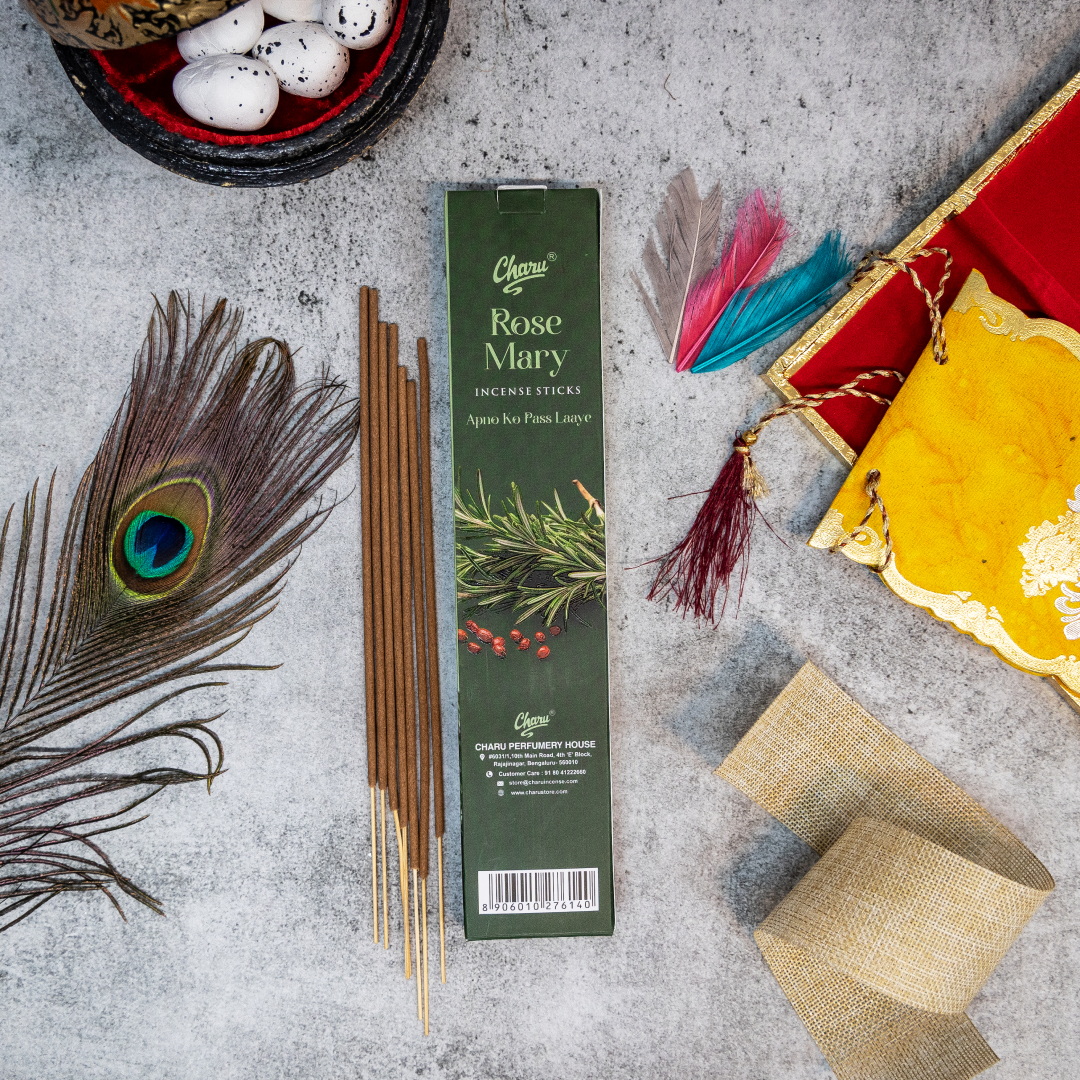 Natural Rosemary Incense Sticks-(Pack of 51 sticks)