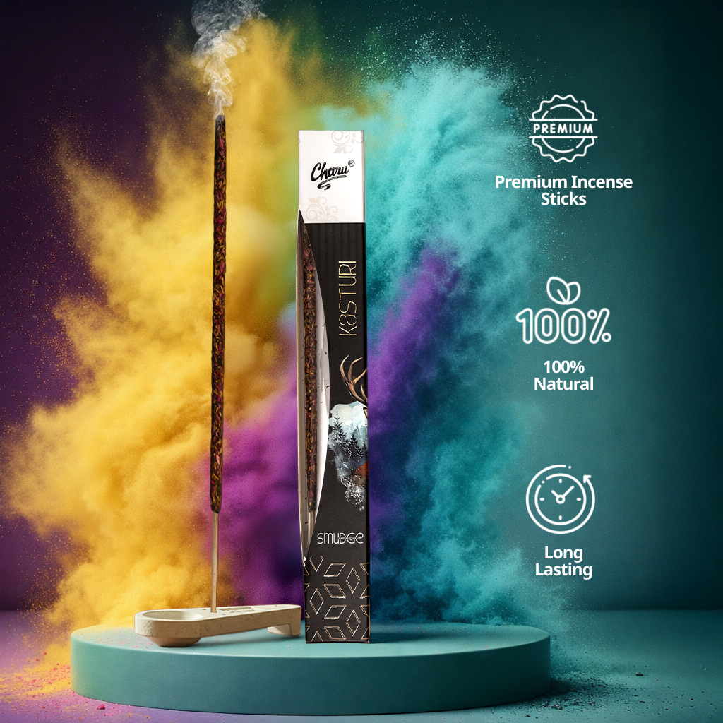 Kasturi Smudge Incense Sticks - (Pack of 20 sticks)