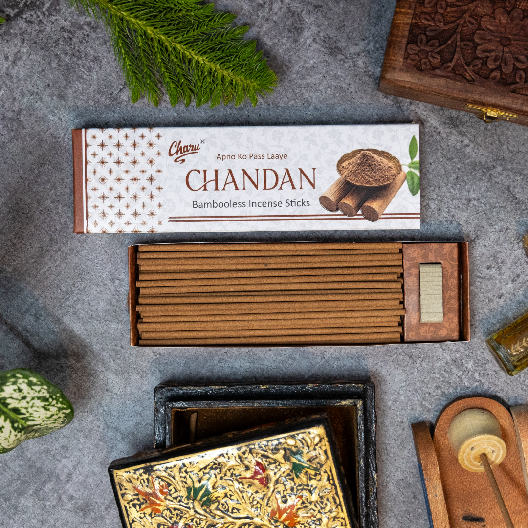 Bambooless Chandan Incense Sticks - (Pack of 51 sticks)