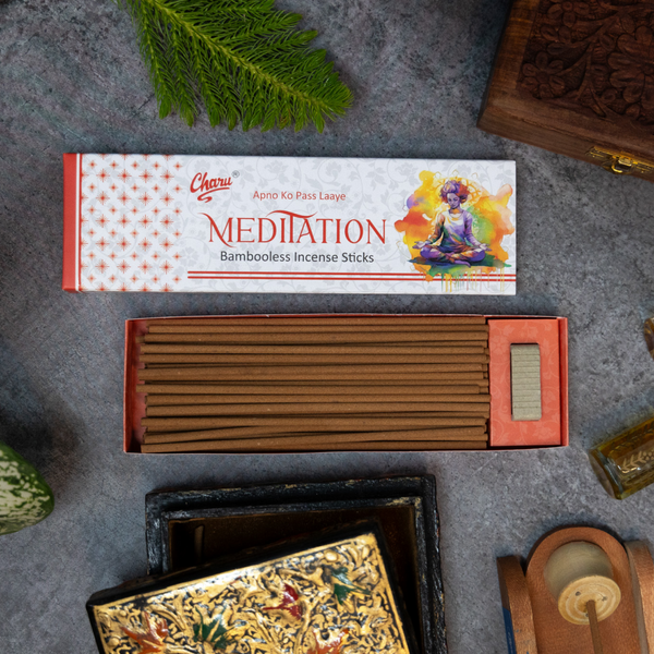 Bambooless Meditation  Incense Sticks - (Pack of 51 sticks)