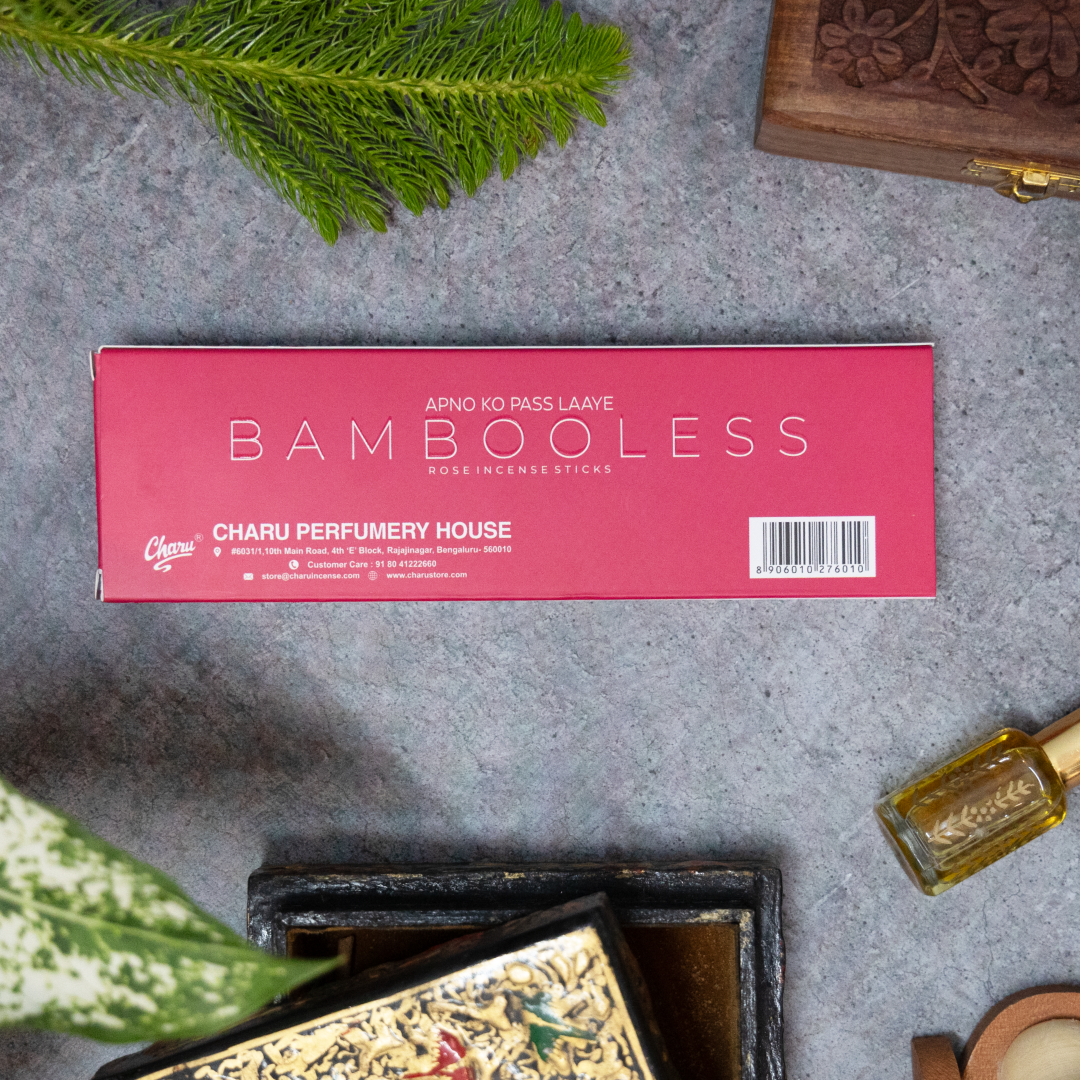 Bambooless Rose Incense Sticks - (Pack of 51 sticks)