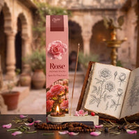Natural Rose Incense Sticks (Pack of 51 sticks)
