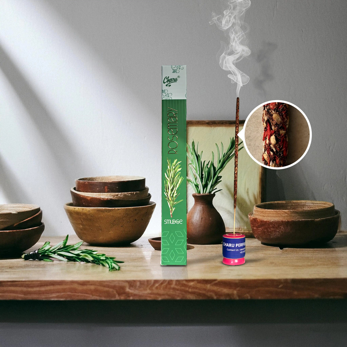 Rosemary Smudge Incense Sticks - (Pack of 20 sticks)